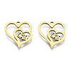 Ion Plating(IP) 201 Stainless Steel Pendants STAS-T044-280G-2