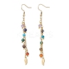 Natural Gemstone Dangle Earrings EJEW-JE06668-01-1