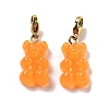 Bear Resin Pendant Decorations STAS-M092-01G-08-1