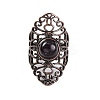 Natural Amethyst Retro Finger Rings RJEW-B067-02R-28-2