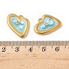 304 Stainless Steel Enamel Pendants STAS-U057-30G-3