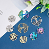 18Pcs 9 Style 304 Stainless Steel Pendant STAS-FH0001-77-3
