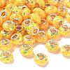 Transparent Resin Rondelle European Beads RESI-S023-32-1