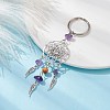 Woven Web/Net with Wing Alloy Pendant Keychain KEYC-JKC00587-01-3