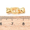 Brass Micro Pave Cubic Zirconia Fold Over Clasps KK-P164-05G-1-5