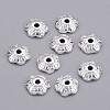 6-Petal Tibetan Style Alloy Flower Bead Caps LS-TIBE-S220-S-RS-1