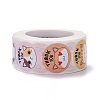 Flat Round Paper Thank You Stickers LS-DIY-C042-12A-2