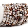 Natural Mexican Agate Beads Strands G-G345-B01-6mm-2