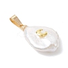 3Pcs 3 Styles Baroque Natural Keshi Pearl Pendants PALLOY-JF04956-4