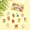 24Pcs 12 Styles Alloy Enamel Pendants ENAM-FS0002-86-7