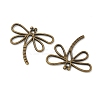 Dragonfly Tibetan Style Alloy Pendants TIBEP-R344-16AB-FF-2