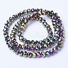 Electroplate Transparent Glass Beads Strands X-EGLA-A034-T8mm-UA07-2