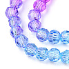Transparent Glass Beads Strands GLAA-E036-07O-4