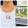 6Pcs 6 Styles Rack Plating Alloy Enamel Big Pendants ENAM-TA0002-76-8