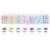 175Pcs 7 Colors White Opaque Acrylic Beads MACR-YW0002-02-1