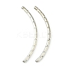 Brass Curved Tubes Beads KK-B793-N-1