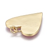 Brass Enamel Pendants KK-M205-13G-07-2
