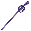 Solid Color Plastic Imitation Wood Pencil PW-WG47441-03-1