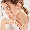 120Pcs 12 Colors Electroplate Glass Pendants PALLOY-FH00171-6