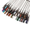 Mixed Gemstone/Glass Dowsing Pendulum Big Pendants G-H285-06R-1
