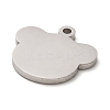 Non-Tarnish 304 Stainless Steel Pendants STAS-E199-01P-2