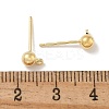 Brass Studs Earring Findings KK-H503-29G-03-3