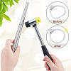Jewelry Making Tool Sets of Steel Ring Mandrel Bend Stick and Double Face Rubber Steel Handle Hammer TOOL-PH0002-03-3