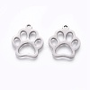 Tarnish Resistant 201 Stainless Steel Pet Pendants STAS-F231-044P-1