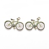 Light Gold Plated Alloy Jewelry Enamel Pendants LS-PALLOY-Z001-29B-1
