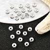 Rack Plating Brass Crystal Rhinestone Rondelle Space Beads RB-D303-S-4