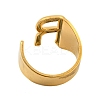 PVD Vacuum Plating 201 Stainless Steel Cuff Rings RJEW-Z032-01G-R-4
