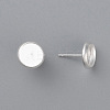 304 Stainless Steel Stud Earring Settings STAS-K131-B-01S-2