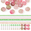 DIY Rose Flower Glass & Acrylic Beads Jewelry Making Finding Kit DIY-TA0010-10-2