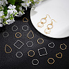 48Pcs 8 Style 304 Stainless Steel Linking Rings STAS-UN0020-58-2