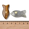 Natural & Synthetic Mixed Gemstone Pendants G-K385-21G-3