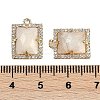 Natural Moonstone Faceted Rectangle Pendants G-I375-05G-02-3