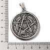 304 Stainless Steel Big Pendants LS-STAS-D091-12AS-3