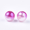 Acrylic Imitation Pearl Beads MACR-N001-01E-2