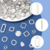 64Pcs 8 Styles 304 Stainless Steel Geometric Links/Connectors STAS-FS0002-02-2