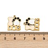 304 Stainless Steel Enamel Pendants STAS-C137-01B-G-3