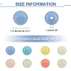  128Pcs 8 Colors Synthetic Luminous Stone Round Beads G-NB0003-98-2