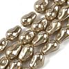 Electroplated Glass Beads Strands GL-CBA89C7-01A-1