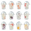 12Pcs Milk Tea Cup Theme Opaque Acrylic Pendants OACR-CJ0002-30-1