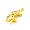 Clear Cubic Zirconia Moon Clip on Nose Rings AJEW-F059-13G-2