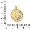 Brass Micro Pave Cubic Zirconia Pendants KK-D426-22B-G-3