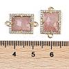 Natural Strawberry Quartz Faceted Rectangle Links G-I375-07G-07-3