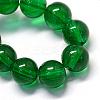 Baking Paint Transparent Glass Round Bead Strands DGLA-Q022-8mm-25-2
