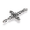 Tibetan Style Alloy Cross Gothic Pendants X-TIBEP-371-AS-LF-2
