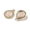 Natural Rose Quartz Faceted Teardrop Pendants G-U028-02G-07-2