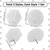 2Pcs 2 Styles Acrylic Earring Display Stands EDIS-GA0001-06-2